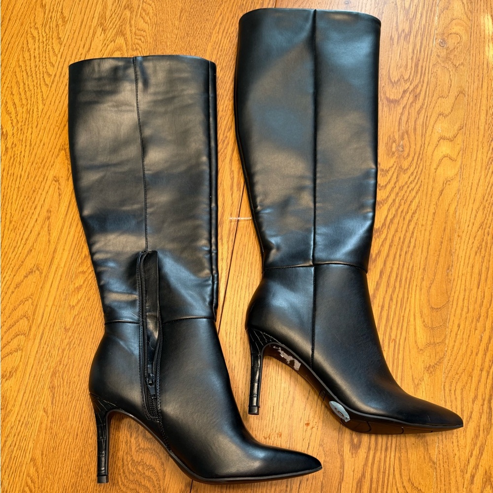 Nine West Black Knee-High Boots